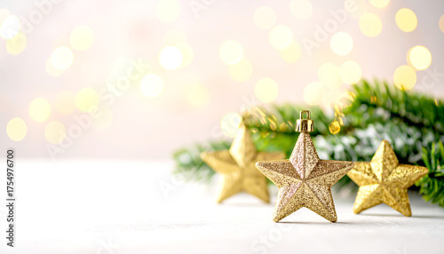 Goldene Sterne Weihnachtshintergrund 