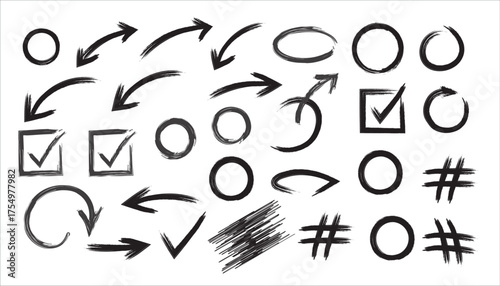 Clean silhouette of a paint brush icon in a minimalist style