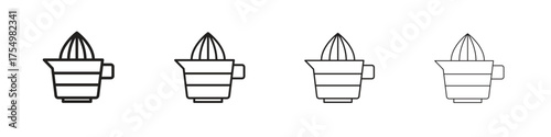 Juicer squeezer icon. editable stroke icon for graphic project
