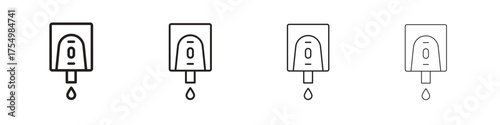 Electrical soap box icon. editable stroke icon for graphic project