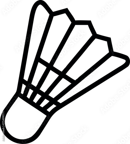 Badminton ball icon vector Illustration