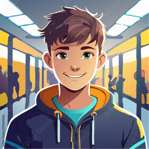 Teenager im Fitnessstudio