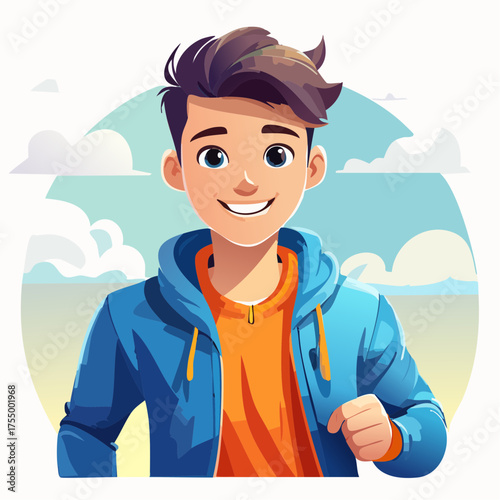 Teenager beim Joggen