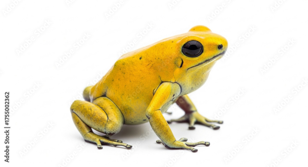 Obraz premium Golden dart poison frog isolated on white background