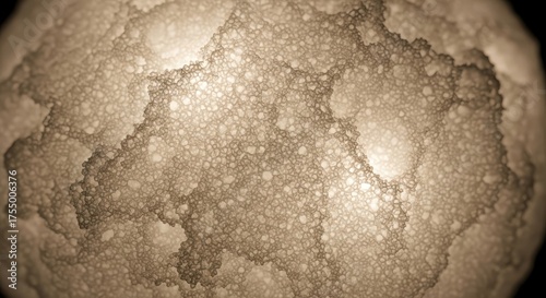 Close up view of rounded textured formations