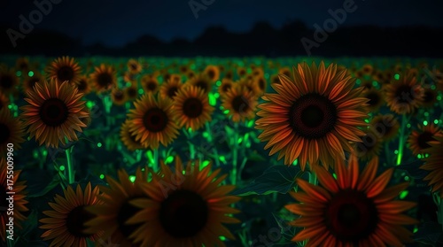abstract sunflower background