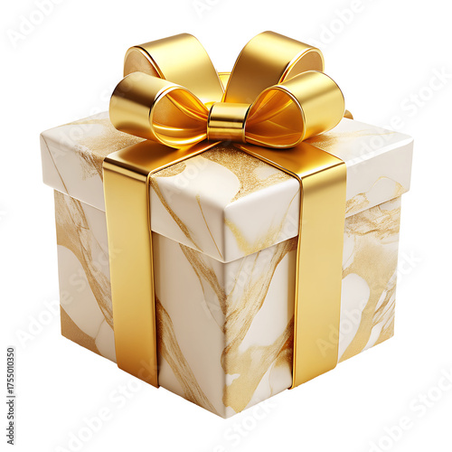 Wallpaper Mural White and Gold Gift Box Torontodigital.ca