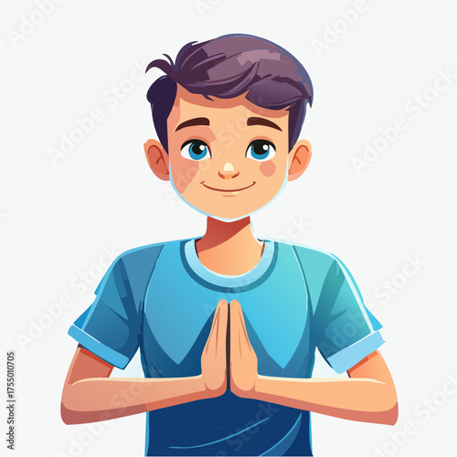 Teenager beim Yoga