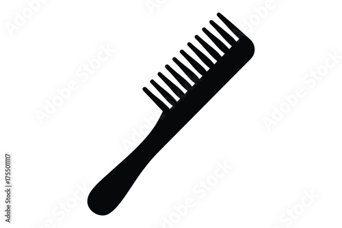 hair comb silhouette vector, barber comb silhouette, hair comb icon