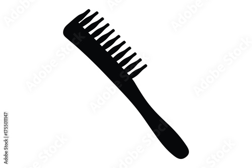 hair comb silhouette vector, barber comb silhouette, hair comb icon