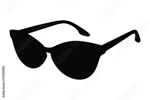 Sunglasses silhouette vector, sunglass icon