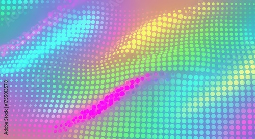 Abstract background with colorful halftone pattern