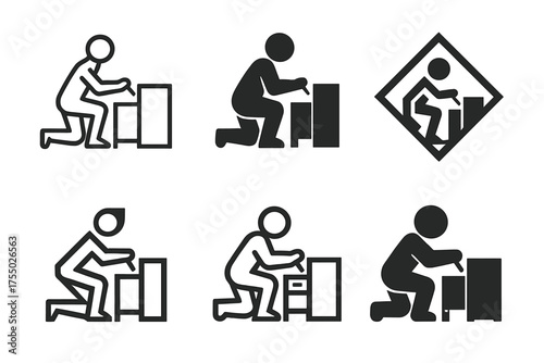 Hyper-Realistic 3D Logos. Hyper-Realistic 3D Presentations. Set Logo of Hyper-Realistic 3D Presentations: furniture assembly visualization. harmonious logo