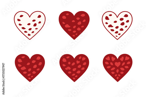 Romantic Logo Variations. Romantic gestures in intimate settings (flower petals, surprise dates). Set Logo of Romantic gestures in intimate settings (flower
