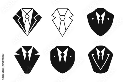 Stylish Street Logo Grid. People walking on a city street dressed in stylish outfits. Set Logo of People walking on a city street dressed in stylish outfits: