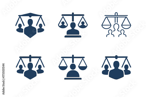Legal Team Logos. Legal teams working on class action suits or civil litigation. Set Logo of Legal teams working on class action suits or civil litigation: