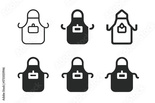 Cooking Class Logos. A group of people participating in a cooking class, learning new skills. Set Logo of A group of people participating in a cooking class,