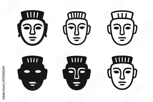Cultural Exhibit Logos. Art and cultural exhibits in local galleries and museums. Set Logo of Art and cultural exhibits in local galleries and museums: ceramic