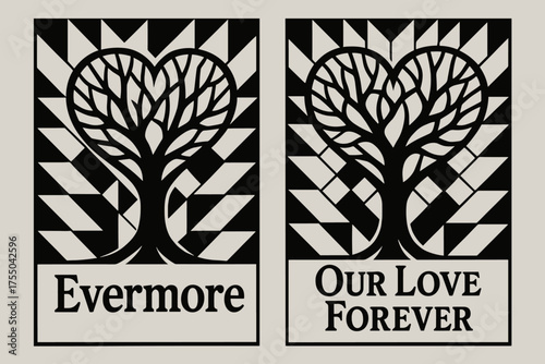 Evermore Heart Trees. Closet organization. Line icon set of Closet organization: hanger, folded clothes, shelves, drawers, shoe organizer, storage box, scarf,