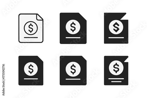 Minimum Wage Logos. Minimum wage laws. Set Logo of Minimum wage laws: Paycheck. harmonious logo variations of the same emblematic concept, each with different