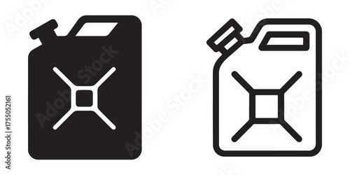Simple fuel can icon design for energy and transportation themes
