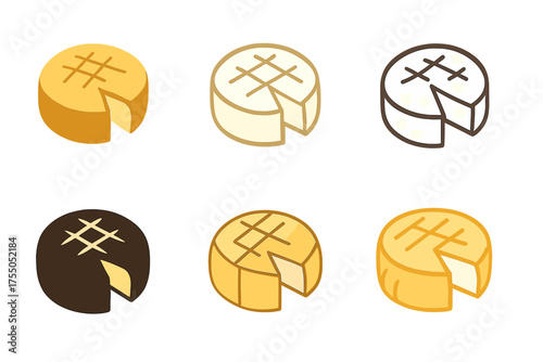 Baked Brie Logos. Digital journalism. Glowing reporter typing on laptop with glowing headlines and news feeds floating upward. Floating icons of sparkle,