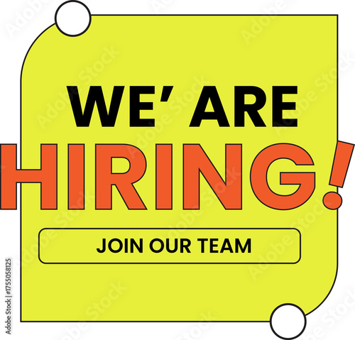 We are hiring. we're hiring creative concept. Hiring creative work. open vacancy design, Hiring social media poster design.	
