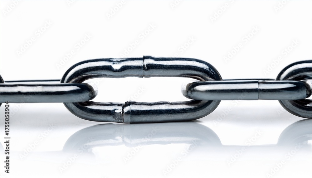 Obraz premium Chain On A White