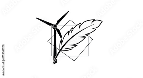 Symbolic representation of renewable energy and creative inspiration
