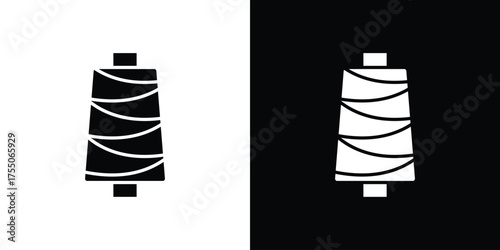 Yarn icon. filled flat sign concept and web design