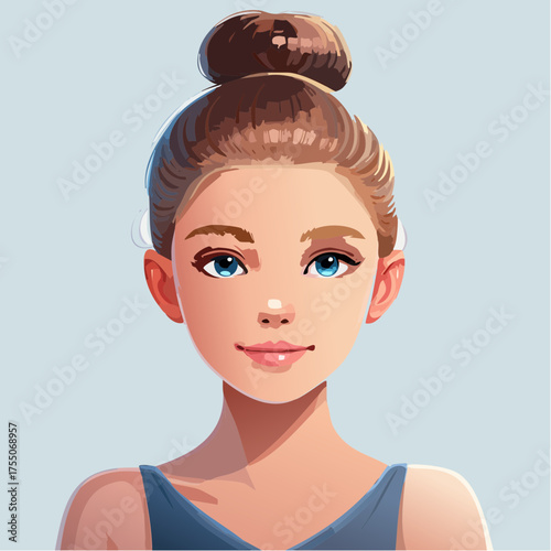 Teenage Tänzer mit Dutt