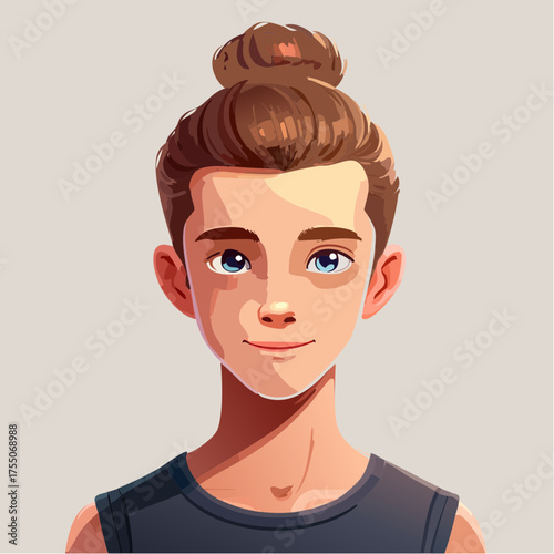 Teenage Tänzer mit Dutt