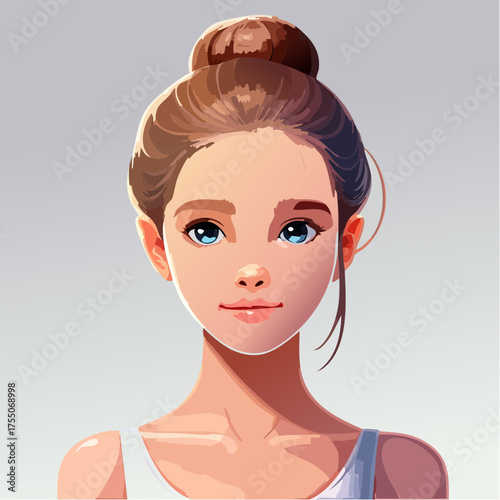 Teenage Tänzer mit Dutt