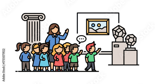 Simple Black and White Volleyball Vector Illustration on White Background.