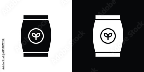 Fertilizer icon. filled flat sign concept and web design