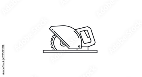 Simple Black Outline Drawing of a Classic Pitcher with Handle and Spout.