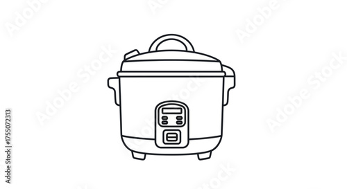 Black and White Illustration of Japanese Temple and Martial Artist.