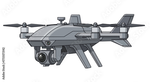 Refreshing Orange Drink with Ice Cubes and Straw.