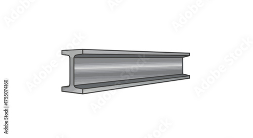 Steel I-Beam: A structural component for construction and engineering projects.