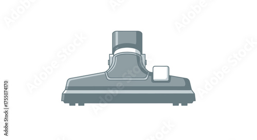 Gray Vacuum Cleaner Head with Rectangular Shape.
