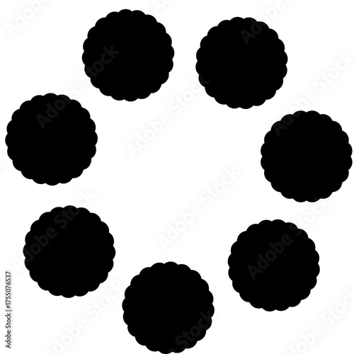 Abstract circular geometric shapes / Formas geométricas circulares abstractas / Abstrakte geometrische Kreisformen