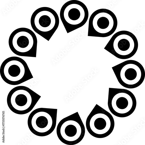 Abstract circular geometric shapes / Formas geométricas circulares abstractas / Abstrakte geometrische Kreisformen