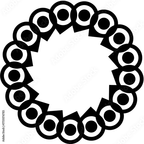 Abstract circular geometric shapes / Formas geométricas circulares abstractas / Abstrakte geometrische Kreisformen