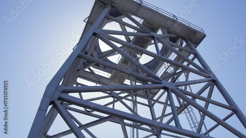 Close-Up of Modern Steel Truss Architecture