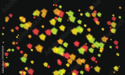 Abstract Geometric Background with Colorful Pentagons Creating a Dynamic and Modern Design for Creative Projects