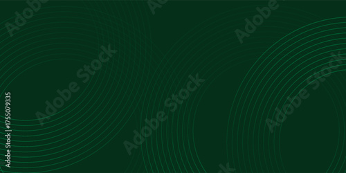 Dark green abstract background with diagonal rounded lines. Geometric stripe line art design. Simple geometric pattern. Modern graphic element. Suit for banner