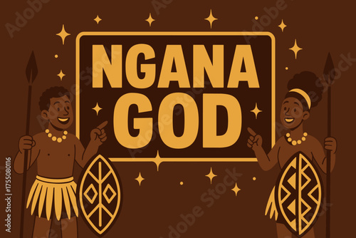 Ngana God Banner. Civil Rights Movement. Hand-drawn doodle illustration Civil Rights Movement protest sign banner fist person flag heart star cloud camera