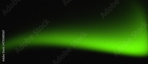 Green Aurora Glow – Abstract Atmospheric Light on Dark Background