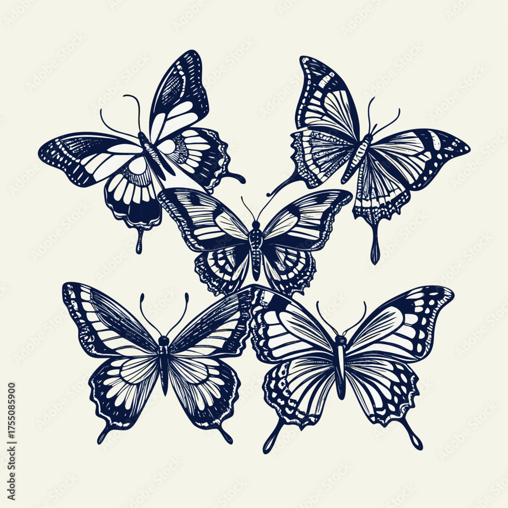 custom made wallpaper toronto digitalOrange Monarch Butterfly Close-Up