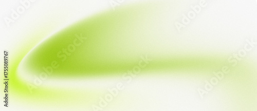 Green-White Gradient Flow – Minimal Abstract Curve on White Background